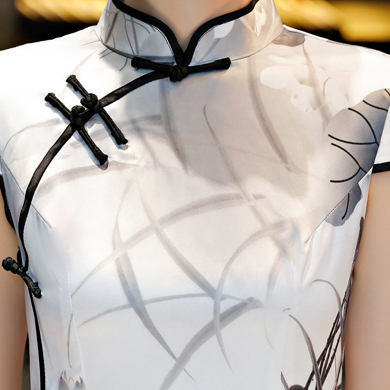 唐装旗袍女宴会礼服演出服连衣裙复古修身时尚日常改良走秀军阀太