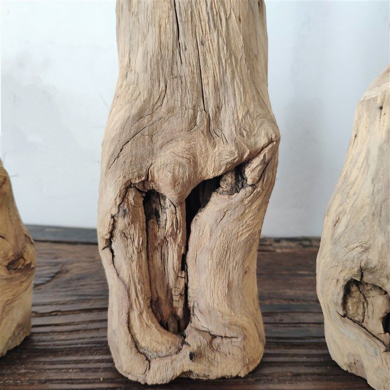 侘寂风枯木花瓶摆件木艺干花插花瓶民宿客厅禅意装饰根雕软装摆设,家居饰品,花瓶,淘宝优惠券,粉丝福利购,淘宝优惠卷