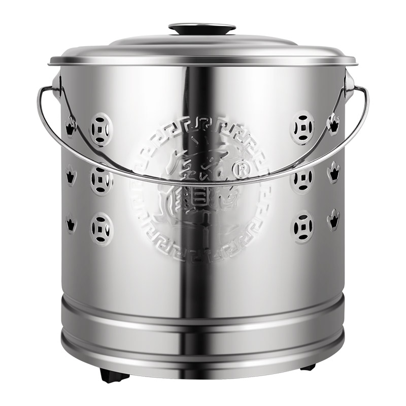 烧纸桶 烧金桶家用 室内焚钱纸炉不锈钢纸盆大号容器屋内化钱炉