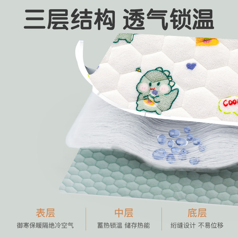 幼儿园床垫宝宝法兰绒床褥儿童专用软垫子珊瑚绒睡垫婴儿褥子冬季,婴童用品,婴童床垫,淘宝优惠券,粉丝福利购,淘宝优惠卷