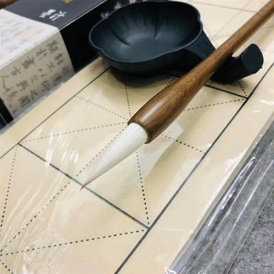 文房四宝套装笔墨纸碟成人初学毛笔学生书法入门楷书行书文宣笔庄