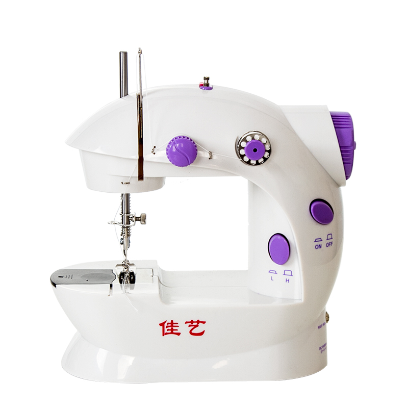 佳艺202型缝纫机家用电动迷你多功能小型 手动吃厚缝纫机微型脚踏