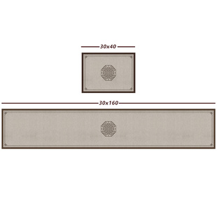 高端桌旗古典禅意茶席中国风茶桌垫布中间长条新中式茶台吸水茶垫