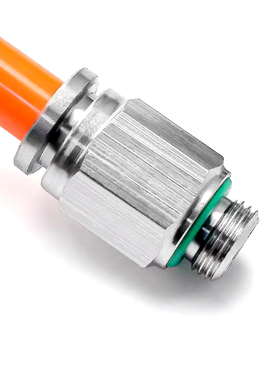 304不锈钢气管接头PC螺纹直通气动高压气嘴快速快插直角弯头PL08