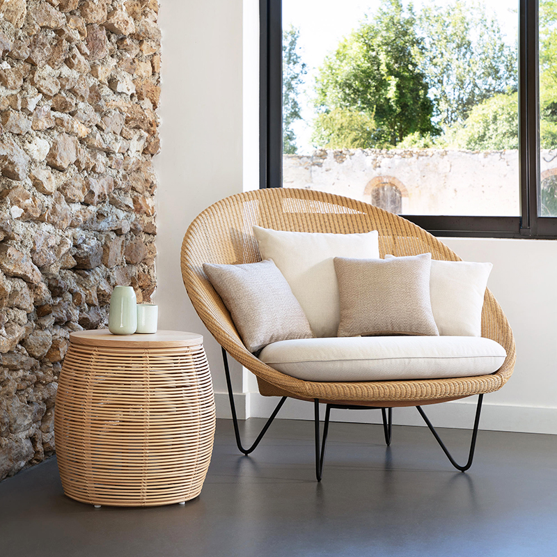 北欧户外阳台休闲藤椅庭院花园家具民宿卧室单人躺椅藤编懒人沙发