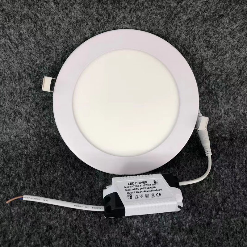 led超薄筒灯嵌入式天花灯3w9w12w18w24w6寸15w格栅吊顶圆形面板灯