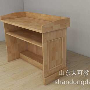 校园教室实木材质讲桌老师讲课用桌前台桌橡胶木讲台简易