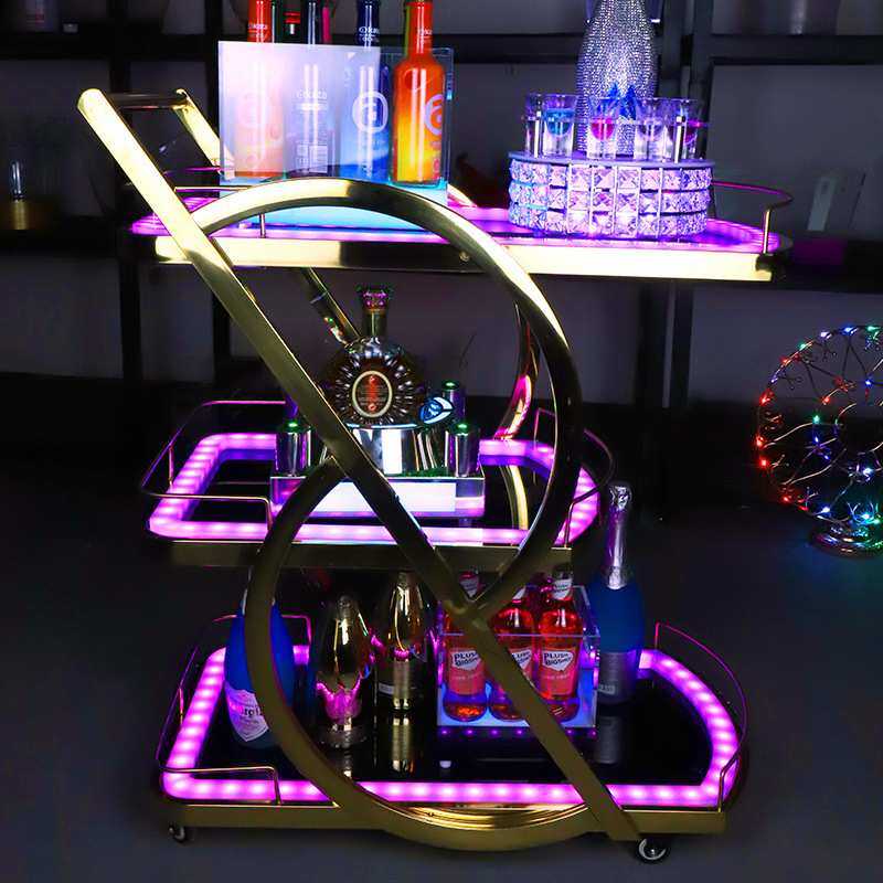 酒吧KTV酒水车夜场生日蛋糕车出酒送餐车LED推车手推车LED灯光,3C数码配件,摄像机配件,淘宝优惠券,粉丝福利购,淘宝优惠卷