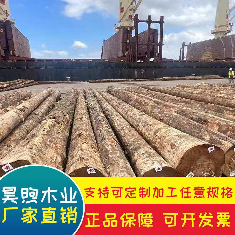 木板实木铁杉木质户外建筑木材结构材料土建杉木实木整板建筑木方