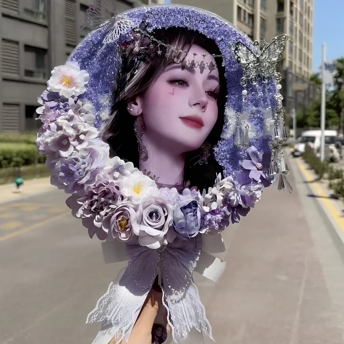 迪丽热巴大王花扇diy自制应援