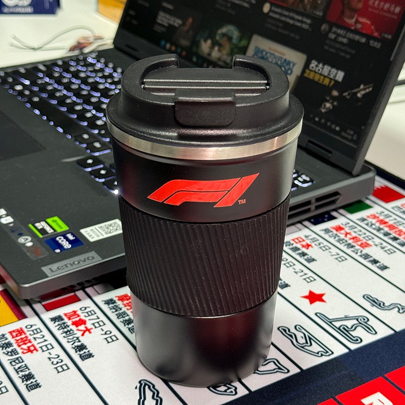 F1随手咖啡杯380毫升水杯双层真空304不锈钢保温保冷高.颜值随手