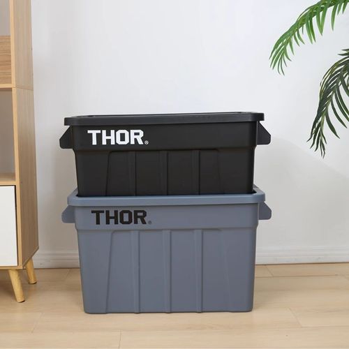 THOR居家用品储物箱带盖户外搬F运箱露营装备收纳盒车载后备箱