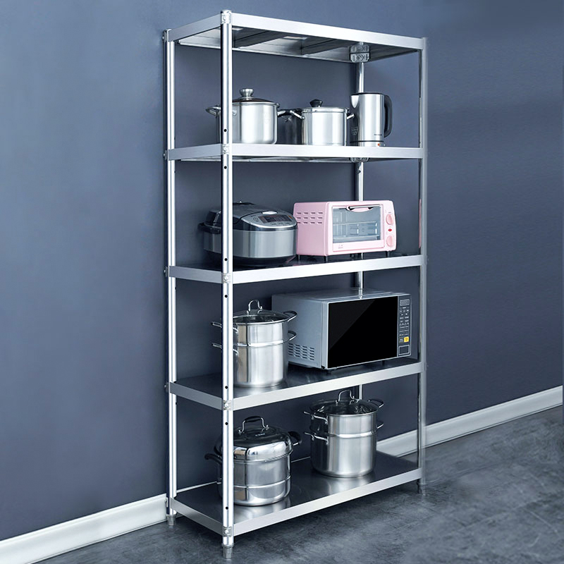 五层加厚仓库架子不锈钢厨房置物架E落地式多层储物货架仓储收纳