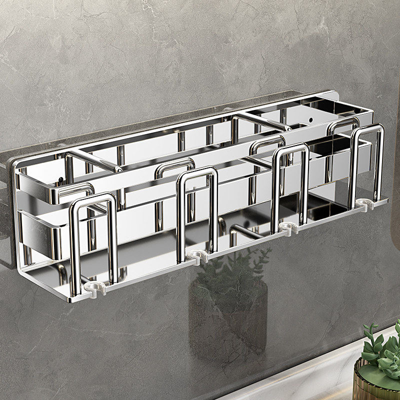 不锈钢电动牙刷架子置物架免打孔刷牙杯漱口杯挂架壁挂式一家四口,家庭/个人清洁工具,牙刷架/牙具座,淘宝优惠券,粉丝福利购,淘宝优惠卷