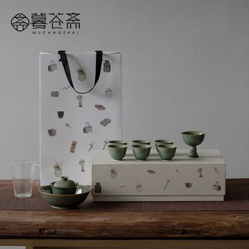 庭野堂整套功夫茶具日式简t约家用茶具套装礼盒套组盖碗茶杯主人