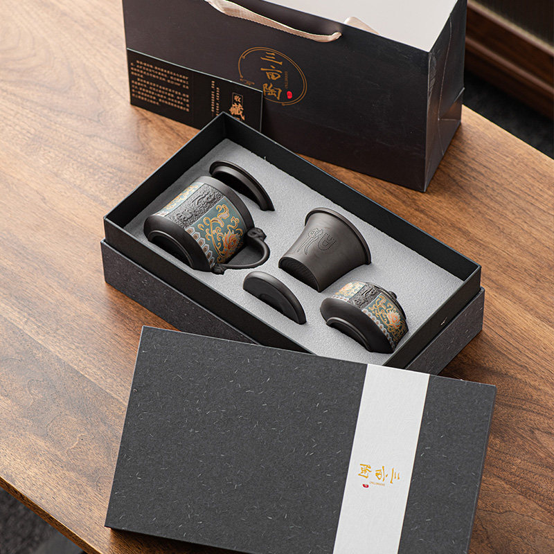 紫砂茶杯带盖过j滤茶水分离杯家用个人专用高档男士办公杯泡茶水,餐饮具,茶杯,淘宝优惠券,粉丝福利购,淘宝优惠卷