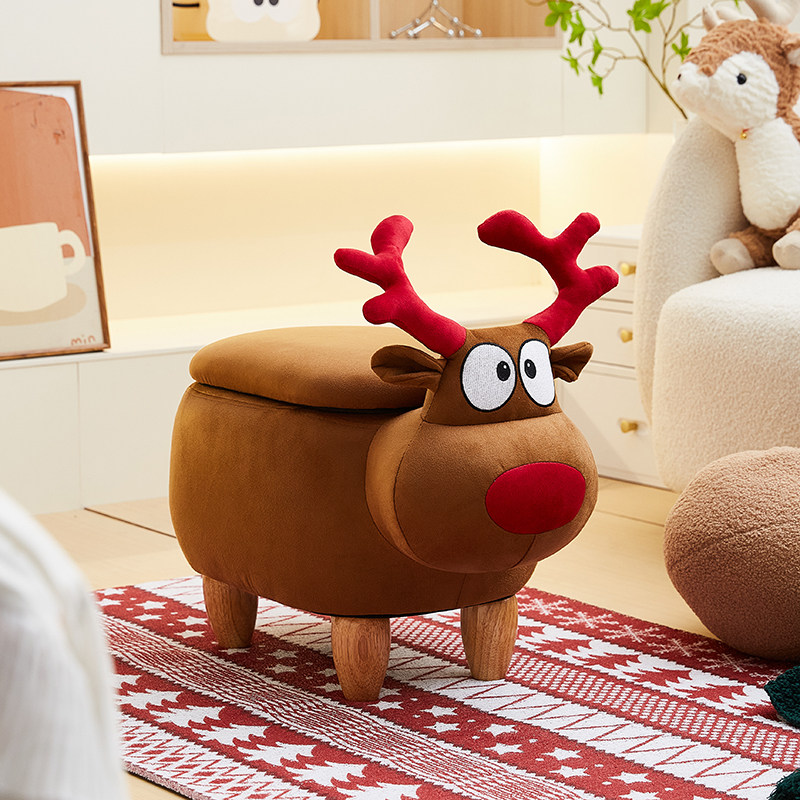 创意可爱麋鹿换鞋凳客厅落地摆件家居装饰品搬新T房子乔迁新居礼,家居饰品,落地摆件,淘宝优惠券,粉丝福利购,淘宝优惠卷