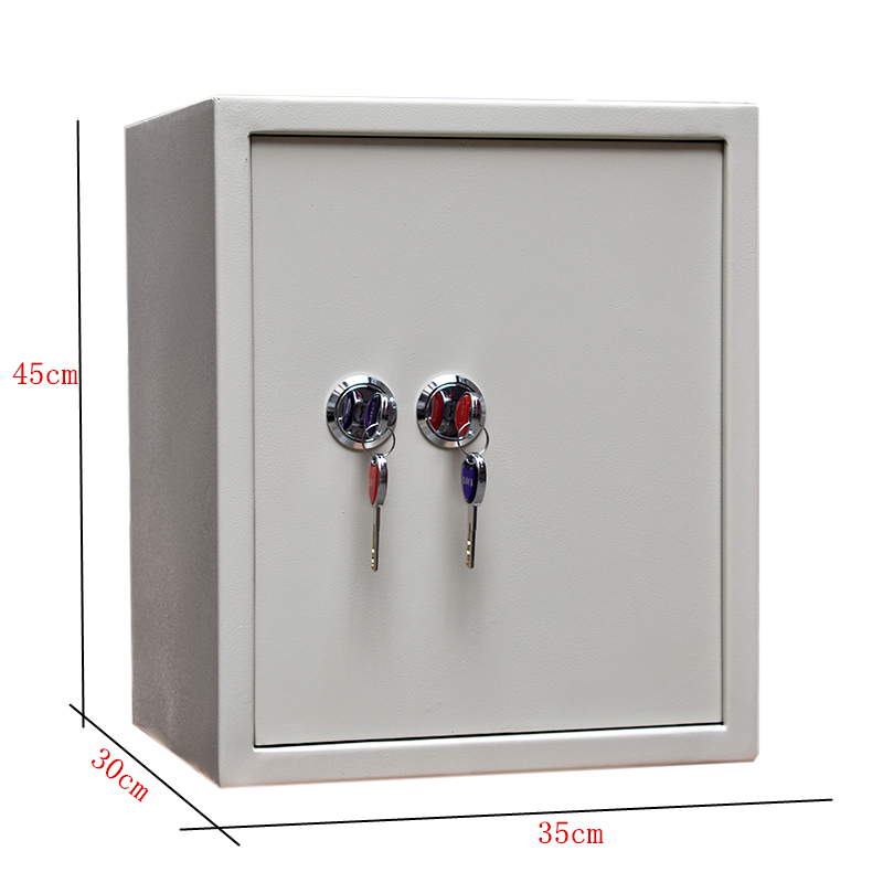 机械老式双人g双锁老人防盗保险箱家用小型办公保险柜入墙保管箱
