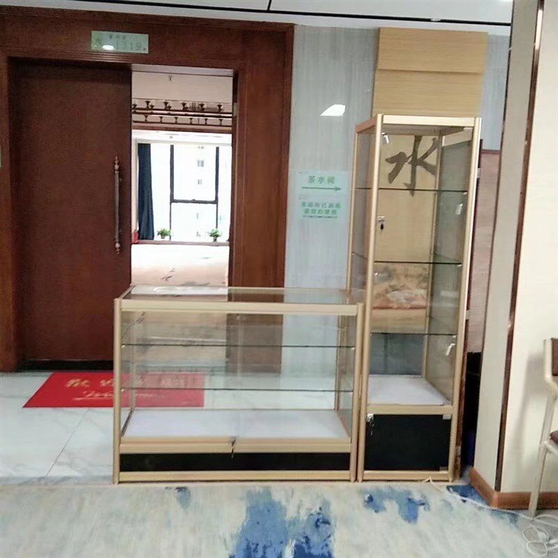 玻璃展示b柜台小摆件饰品首饰货架药店医用玻璃展柜配件模具陈列