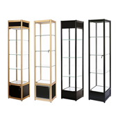 玻璃样品展示柜化妆品p模型手办玻璃柜子透明礼品样品柜精品陈列