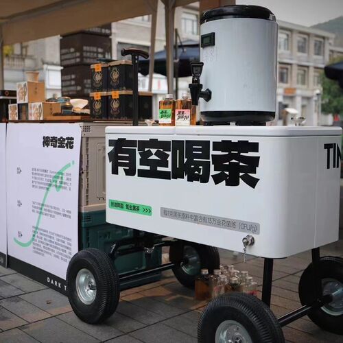 户外营地车露营车摆地摊野w营野餐小拖车保温保冷小拉车旅行拖车