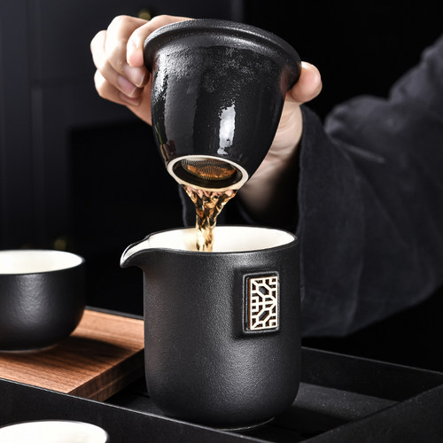 旅行茶具陶瓷便携式功夫小套装单人一壶二四杯泡茶U快客杯车载户