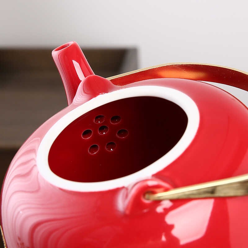 结婚茶具套装改口敬茶杯中式订婚喜庆红色新O娘陪嫁送新人礼品礼