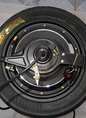 电动车电机14X2.50 3t50W 48V纯铜无刷电机轮毂电机鼓刹涨刹新国