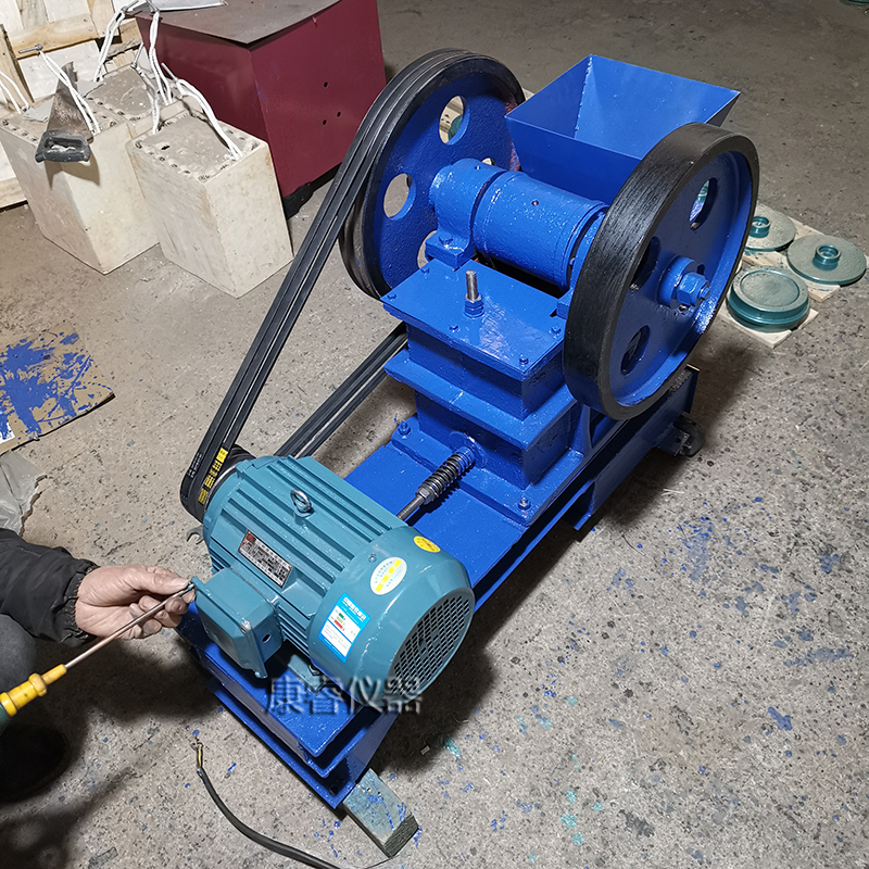 PE100*60实验室小型颚式破碎机矿石制样I粉碎机鄂破机锰钢鄂板x15