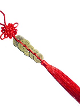 真品五帝钱六帝铜钱公博盒子压y门槛保粹挂件随身清代真品小阁葫