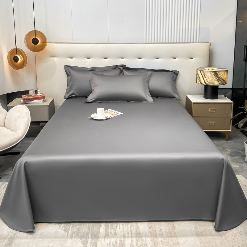 100支纯棉长绒棉床单o单件全棉纯色1.5m1.8米床单人双人床用被单