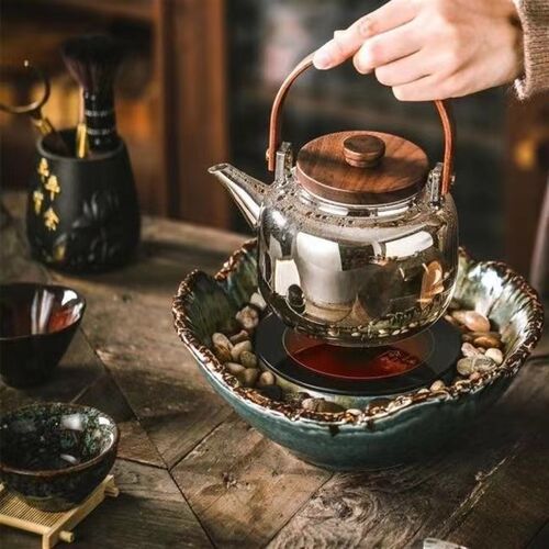 窑变仿古电陶炉煮茶器专用新款静音家用煮茶泡茶煮W茶炉泡茶套装