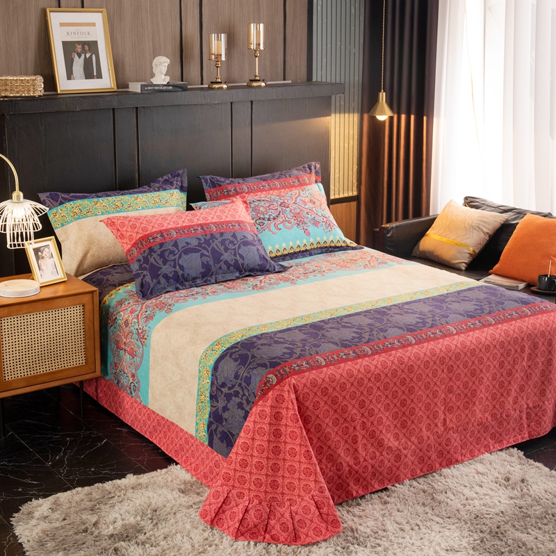 纯棉磨毛床单e单件1.2/1.5/1.8/2m床品春秋加厚单双人全棉布被单