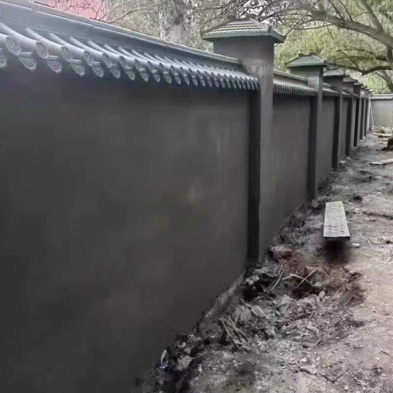 围墙柱帽仿古f一体中式柱帽柱子压顶瓦门垛柱子盖帽大门柱子头顶