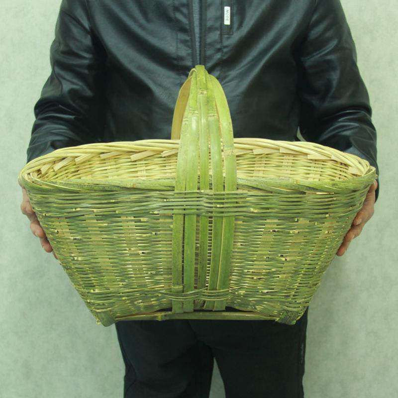 手工竹篮子挂篮手提菜篮礼品篮鸡蛋篮水果收纳竹筐喜事筐竹编竹器,特色手工艺,竹编/竹雕,淘宝优惠券,粉丝福利购,淘宝优惠卷