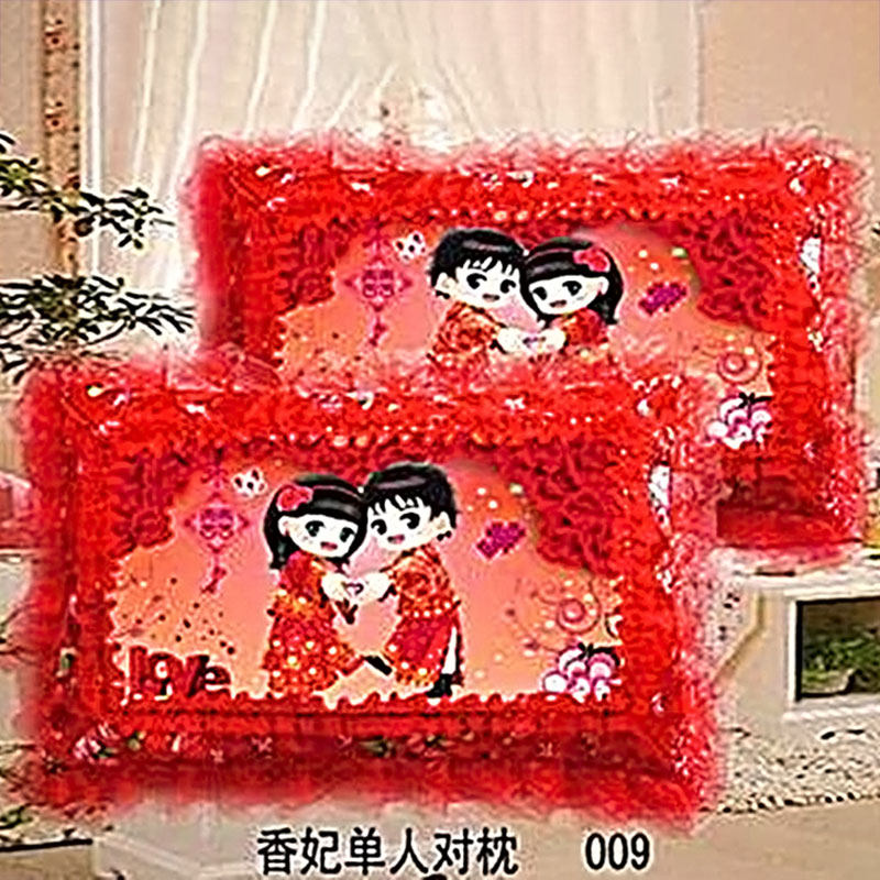 5D包邮十字绣抱枕单人枕头套新款精准印花结N婚情侣款卧室枕套一