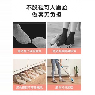 快速发货绒布鞋 家用室内防滑耐磨布料可反复水洗居家大 h套加大码