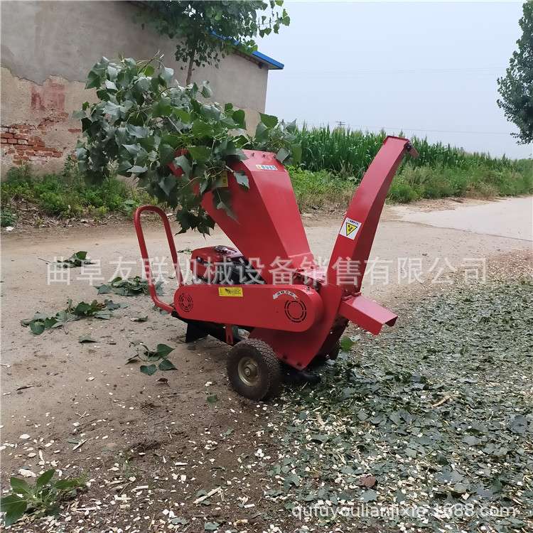 家用电动树枝碎枝机 移动式树枝条切碎设备 5公分树枝粉碎机 82