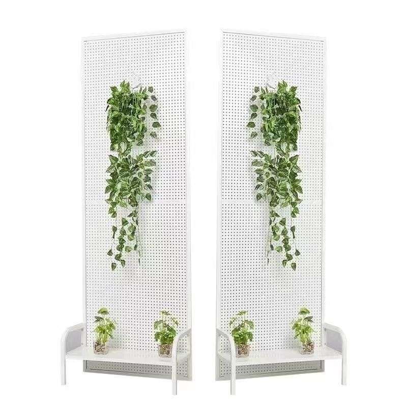 跨境新款落地洞洞板货架饰品展示架五金工具立式置物架免打孔