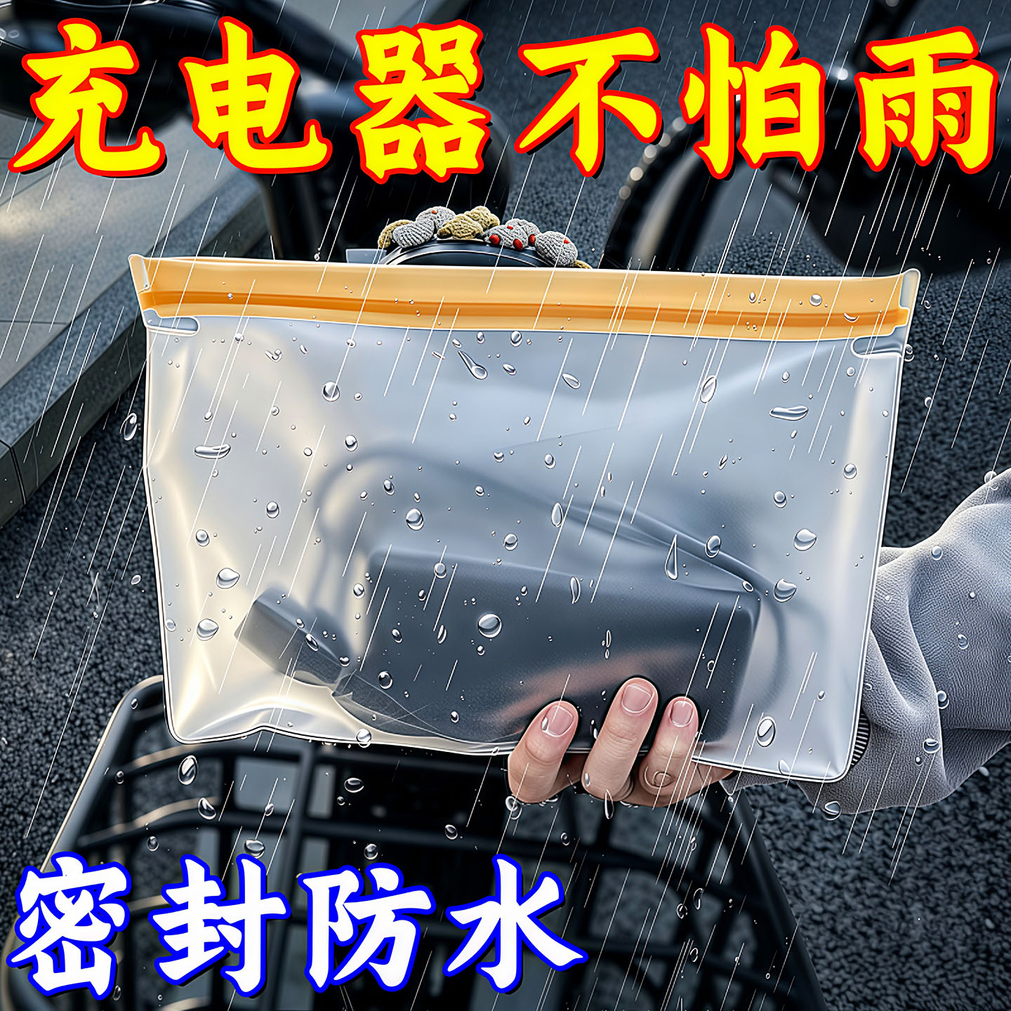 电动车充电器防雨防水防尘收纳袋