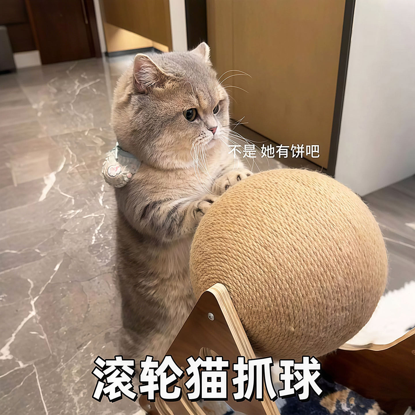 猫玩具耐磨猫抓球猫咪猫爪板立式剑麻球猫抓板猫爬架自嗨逗猫棒