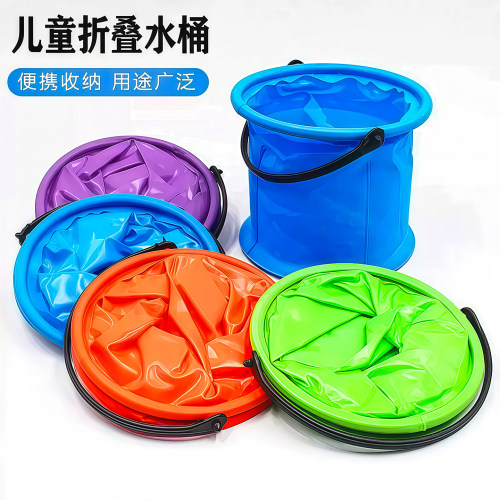 可折叠手提儿童打水桶户外赶海桶