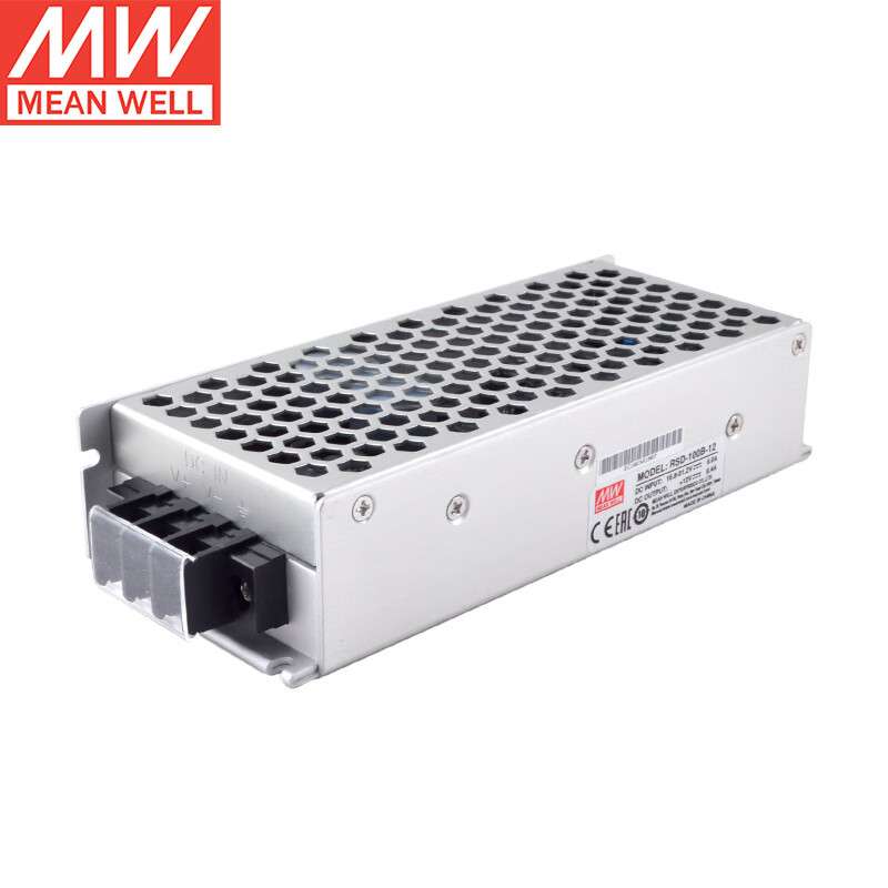 明纬（MEANWELL）RSD-100B-12 高性能恒流铁路电源 开关电源12V8.