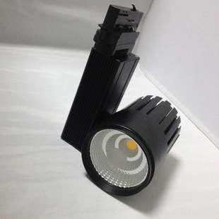 軌道燈30w led軌道燈 軌道燈led射燈導軌燈 cob軌道燈 四線軌道頭