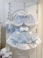 【 Snow Rabbit Gift Box 】 Mary Rabbit Original Lolita Dress Dress Cape Princess Dress Autumn and Winter Lolita thumbnail 5