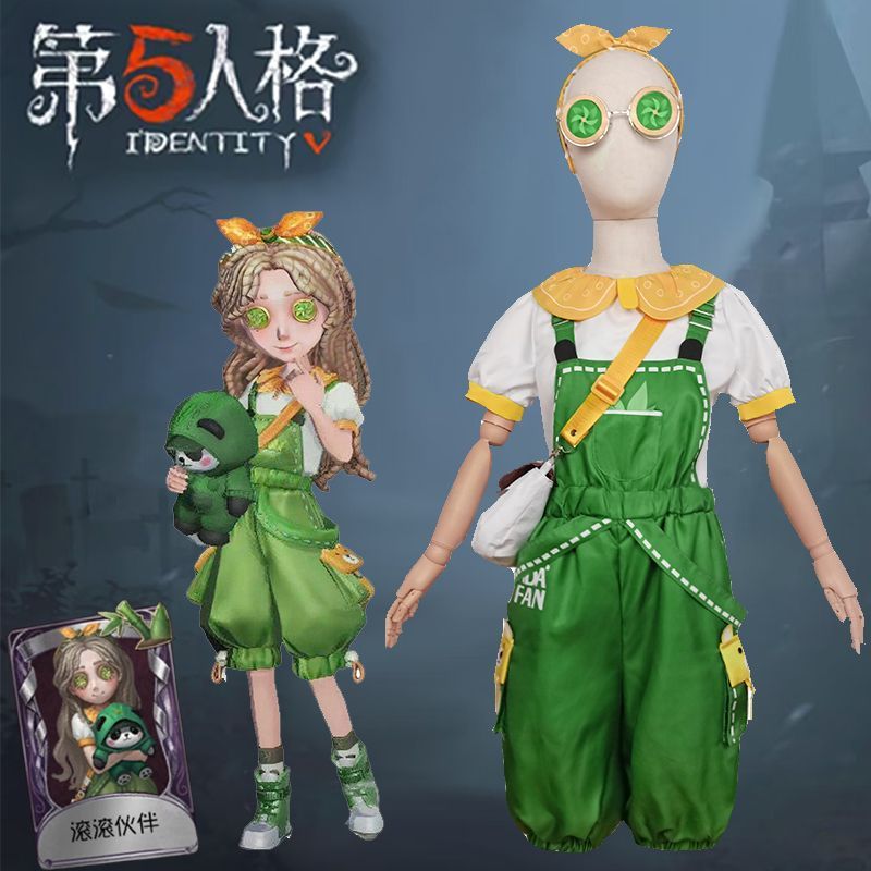 第五人格cos服小女孩滚滚伙伴熊猫求生者cosplay套装便宜成人儿童