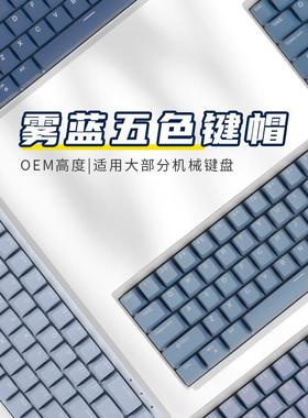 latenpow looting五色渐层OEM高度ABS机械磁轴键盘DIY定制键帽