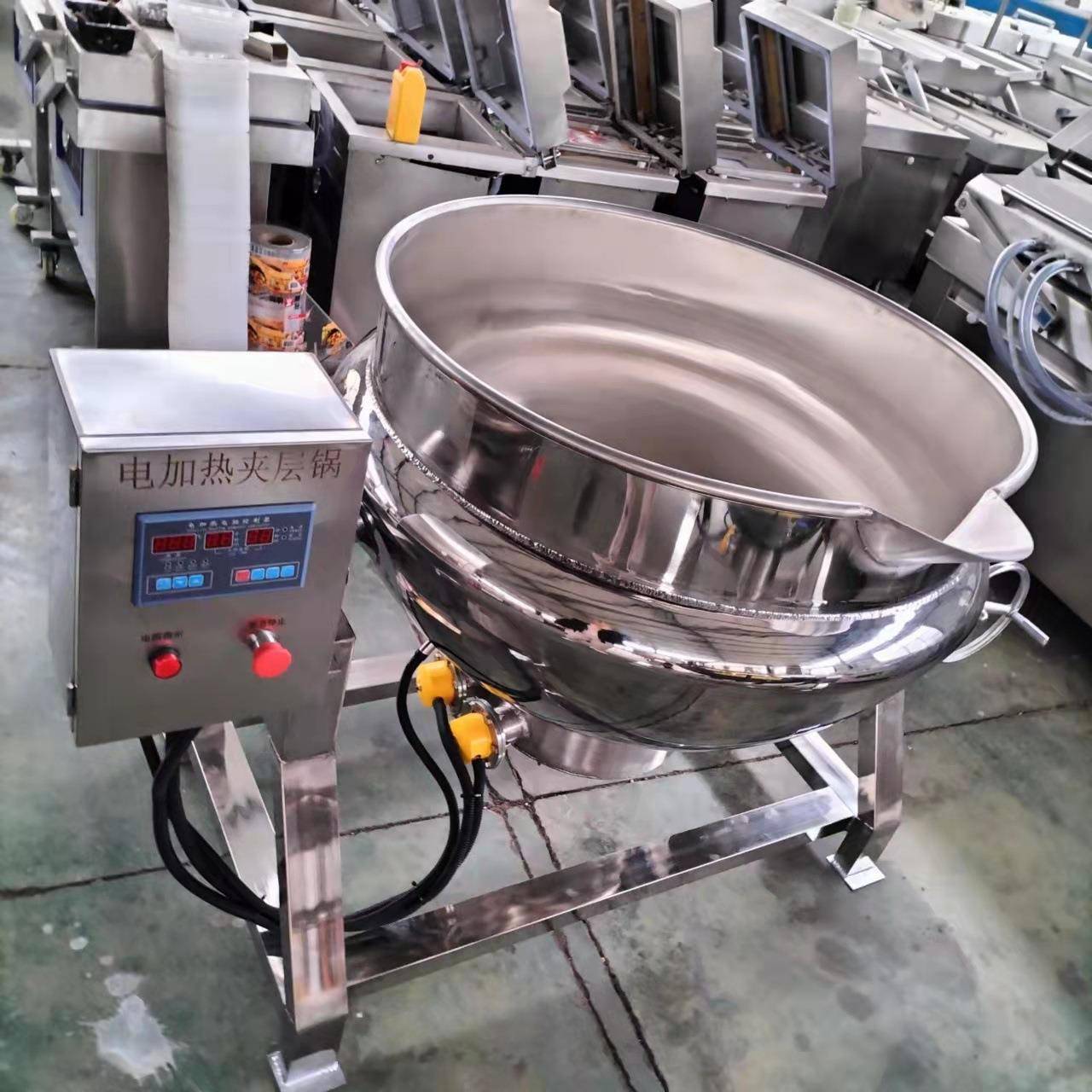 可倾式不锈钢电加热夹层锅多功能电加热煮锅