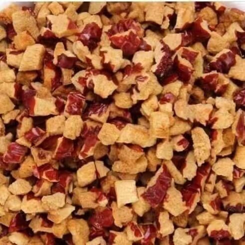 红枣颗粒枣碎红枣丁红枣碎无核馒头煮粥奶茶料烘焙红枣丁商用碎粒