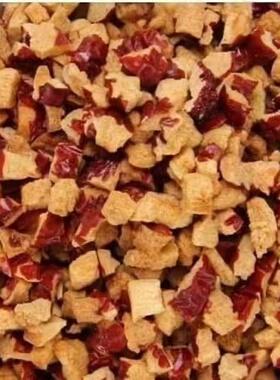 红枣颗粒枣碎红枣丁红枣碎无核馒头煮粥奶茶料烘焙红枣丁商用碎粒